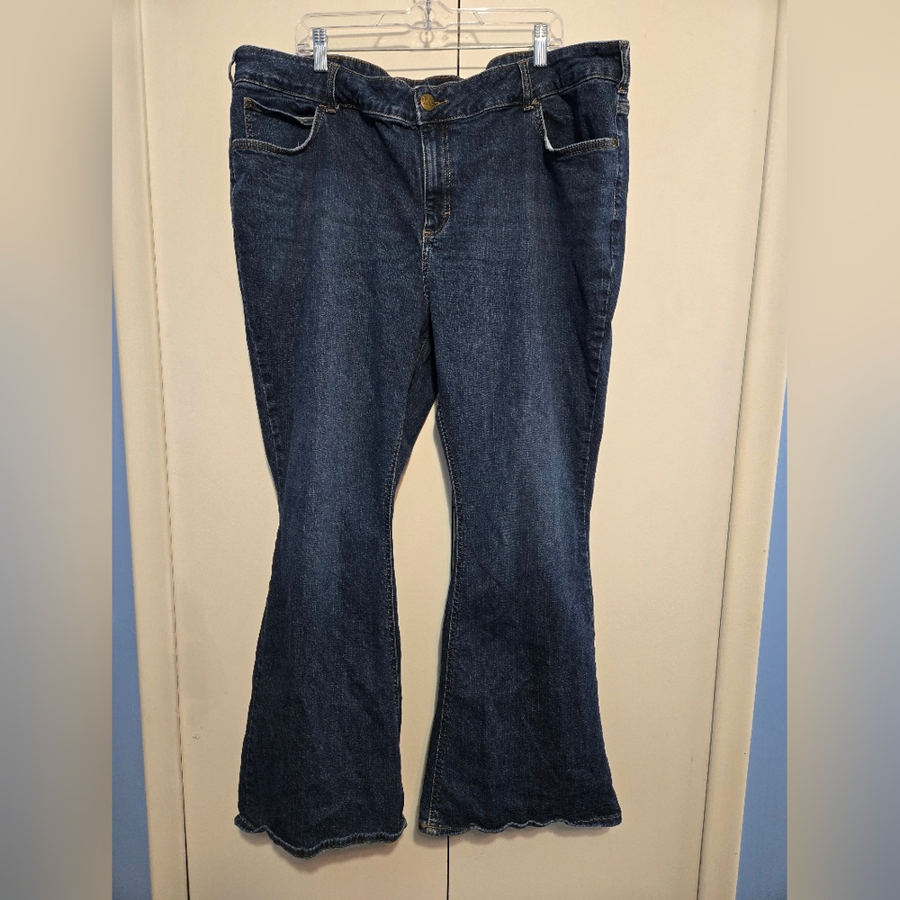 Lee Classic Blue Women's Flare Jeans- Size 26W